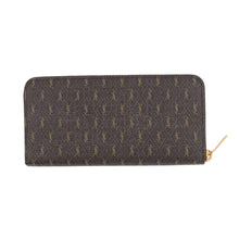 Load image into Gallery viewer, SAINT LAURENT PARIS Monogram Zip Around Long Wallet Brown6644912UY2W2166 PVC/Leather

