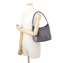 将图像加载到图库查看器中，GOYARD Boheme Hobo Bag Navy BlueBOHEMEMINTY12CL12P PVC Leather Size Mini
