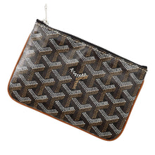 Load image into Gallery viewer, GOYARD Sena Pouch Black/TanSENAT2MINTY01CL03P PVC Leather Size Mini
