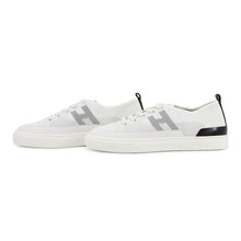 将图像加载到图库查看器中，HERMES Deep Sneakers White/Black Fabric Rubber Size 38.5
