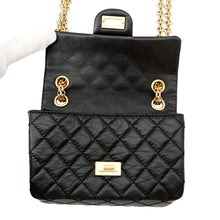将图像加载到图库查看器中，CHANEL Matelasse 2.55 ChainShoulder Bag BlackAS0874 Aged Calf Leather Size Mini
