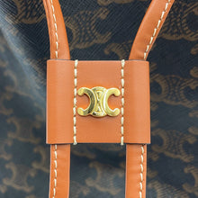 Load image into Gallery viewer, CELINE Clara 2-Way Bucket Bag Triomphe Tan116882FQM.04LU PVC Calf Leather Size Medium
