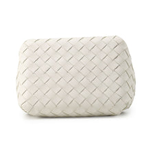 将图像加载到图库查看器中，Bottega Veneta INTRECCIATO Parachute Bag Chain Shoulder White817175 Lambskin Size Small
