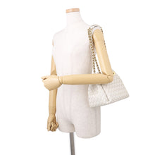 将图像加载到图库查看器中，Bottega Veneta INTRECCIATO Parachute Bag Chain Shoulder White817175 Lambskin Size Small
