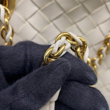将图像加载到图库查看器中，Bottega Veneta INTRECCIATO Parachute Bag Chain Shoulder White817175 Lambskin Size Small
