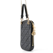 Load image into Gallery viewer, Dior Lady Dior Cannage Phone Case BlackS0872ONMJ_M900 Lambskin
