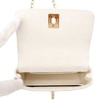 将图像加载到图库查看器中，CHANEL Matelasse Coco Handle 2WAYHandbag WhiteAP4244 Caviar Leather Size Mini mini

