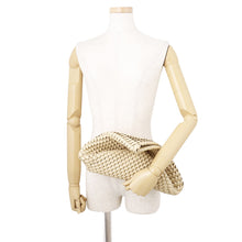 Load image into Gallery viewer, Bottega Veneta INTRECCIATO Clutch Bag Beige Patent Leather
