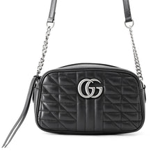 Load image into Gallery viewer, GUCCI GG Marmont Shoulder Bag Black447632 Leather
