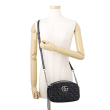 Load image into Gallery viewer, GUCCI GG Marmont Shoulder Bag Black447632 Leather
