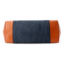 Load image into Gallery viewer, GUCCI Kraft Tote Navy/Brown348715 Canvas Leather
