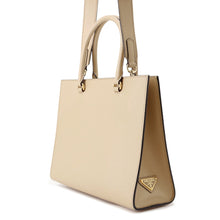 Load image into Gallery viewer, PRADA Embossed Logo 2-Way Bag Beige1BA337 Leather
