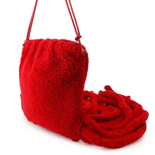Load image into Gallery viewer, Bottega Veneta Fringe Shoulder Red Fabric Leather

