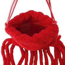 Load image into Gallery viewer, Bottega Veneta Fringe Shoulder Red Fabric Leather

