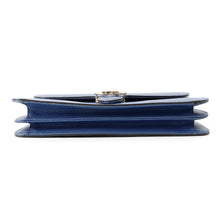 Load image into Gallery viewer, GUCCI Interlocking G Chain Shoulder Blue510303 Leather
