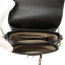 Load image into Gallery viewer, GUCCI Interlocking G Chain Shoulder Black607720 Leather
