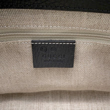 Load image into Gallery viewer, GUCCI Interlocking G Chain Shoulder Black607720 Leather
