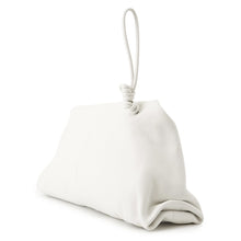Load image into Gallery viewer, Bottega Veneta Triangle Clutch Bag White622712 Lamb Leather
