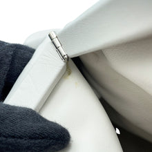 Load image into Gallery viewer, Bottega Veneta Triangle Clutch Bag White622712 Lamb Leather
