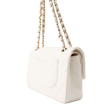 将图像加载到图库查看器中，CHANEL Matelasse 25 Double Flap Chain Shoulder WhiteA01112 Caviar Leather
