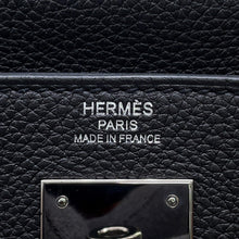 将图像加载到图库查看器中，HERMES Kelly Retourne Black Togo Leather Size 28
