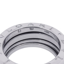 将图像加载到图库查看器中，BVLGARI B.Zero1 B-zero1 3-band Ring Size 51/#11 18K White Gold
