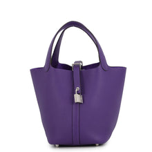 Load image into Gallery viewer, HERMES Picotin Lock Purple Taurillon Clemence Size PM
