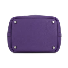 Load image into Gallery viewer, HERMES Picotin Lock Purple Taurillon Clemence Size PM
