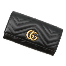 Load image into Gallery viewer, GUCCI GG Marmont continental wallet Black443436 Leather

