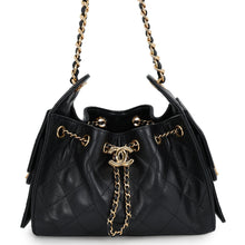Load image into Gallery viewer, CHANEL CHANEL25 ChainShoulder Bag BlackAS5631 Caviar Leather Size Mini
