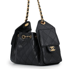Load image into Gallery viewer, CHANEL CHANEL25 ChainShoulder Bag BlackAS5631 Caviar Leather Size Mini
