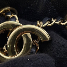 Load image into Gallery viewer, CHANEL CHANEL25 ChainShoulder Bag BlackAS5631 Caviar Leather Size Mini
