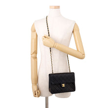 将图像加载到图库查看器中，CHANEL Mini Matelasse BlackA01163 Lambskin Size 20

