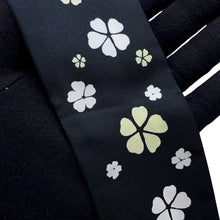 Load image into Gallery viewer, CHANEL Slim Bandeau Scarf Black/White/Yellow Silk100%
