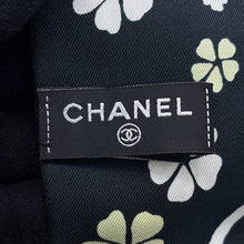 Load image into Gallery viewer, CHANEL Slim Bandeau Scarf Black/White/Yellow Silk100%
