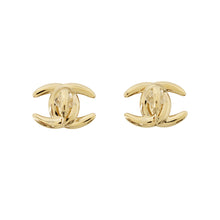 将图像加载到图库查看器中，CHANEL CC Logo Earring Gold Plated
