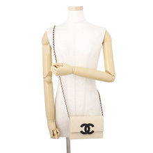 Load image into Gallery viewer, CHANEL CC Logo Chain Wallet Beige/BlackAP5455 Caviar Leather
