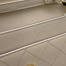 Load image into Gallery viewer, CHANEL CC Logo Chain Wallet Beige/BlackAP5455 Caviar Leather
