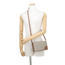 Load image into Gallery viewer, GUCCI GG Emblem Shoulder Wallet Brown/Beige820688 GG Supreme/Leather
