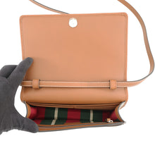 Load image into Gallery viewer, GUCCI GG Emblem Shoulder Wallet Brown/Beige820688 GG Supreme/Leather
