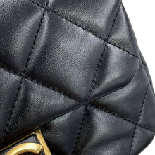 Load image into Gallery viewer, CHANEL Matelasse Flap ChainShoulder Bag BlackAS2473 Lambskin Size Small
