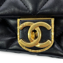 Load image into Gallery viewer, CHANEL Matelasse Flap ChainShoulder Bag BlackAS2473 Lambskin Size Small
