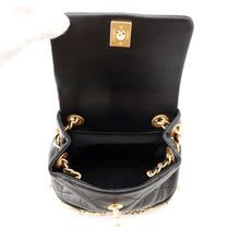 Load image into Gallery viewer, CHANEL Matelasse IconChain Backpack BlackAS4275 Leather
