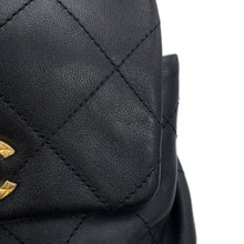 Load image into Gallery viewer, CHANEL Matelasse IconChain Backpack BlackAS4275 Leather
