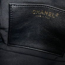 Load image into Gallery viewer, CHANEL Matelasse IconChain Backpack BlackAS4275 Leather
