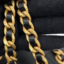 Load image into Gallery viewer, CHANEL Matelasse IconChain Backpack BlackAS4275 Leather
