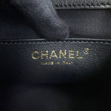 Load image into Gallery viewer, CHANEL Matelasse IconChain Backpack BlackAS4275 Leather
