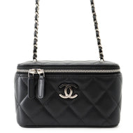 CHANEL Matelasse Coco Gradation Vanity Shoulder Bag BlackAP3697 Lambskin