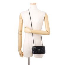 将图像加载到图库查看器中，CHANEL Matelasse Coco Gradation Vanity Shoulder Bag BlackAP3697 Lambskin

