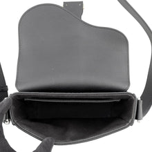 Load image into Gallery viewer, Dior Saddle Heritage Messenger Bag Black2ADCA662MLL_H00N Calf Leather
